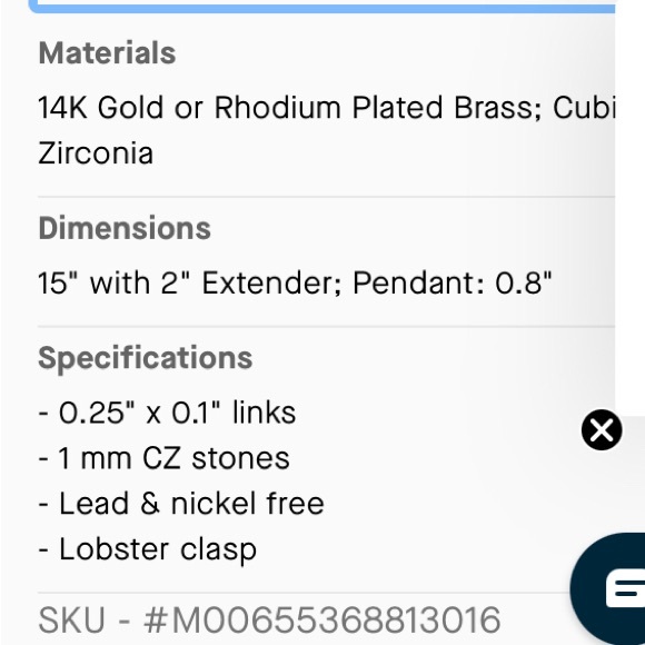 Sterling ForeverWilda Evil Eye Pendant Necklace 14 k NWT 16”-(2” - Picture 9 of 10